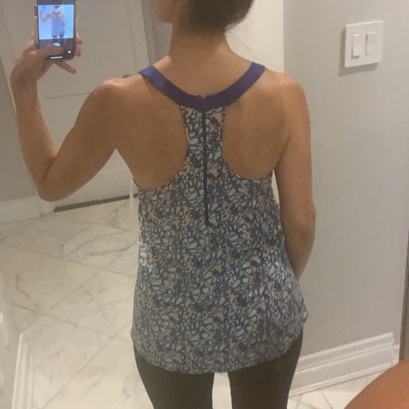 Central Park West racer back printed top - Picture 3 of 13